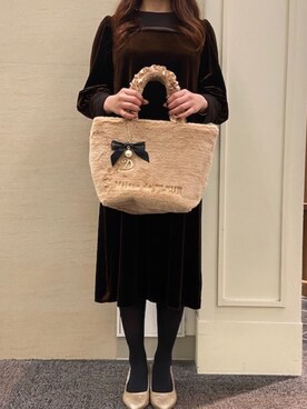 「メゾンドフルール」｜「アイテム（アクセサリー）」を使った、メゾンドフルールstaffさん（レディース・154cm）の秋コーディネート