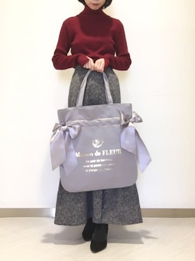 「パステル」｜メゾンドフルールstaffさん（レディース・154cm）の冬コーディネート