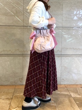 「桜」｜メゾンドフルールstaffさん（レディース・154cm）の冬コーディネート