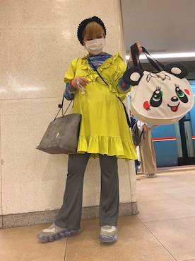 「アイテム（ワンピース/ドレス）」を使った、poneさん（レディース・160cm・10代）の夏コーディネート