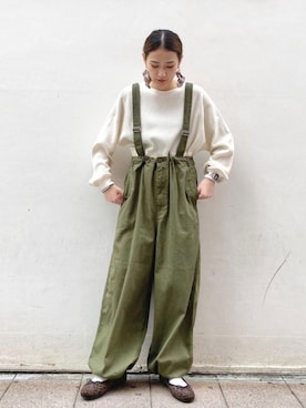 「ニコアンド」｜「アイテム（バレエシューズ）」を使った、はなさん（レディース・160cm）の秋コーディネート