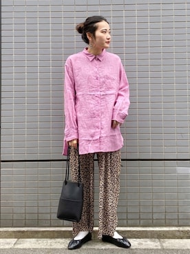 「ニコアンド」｜「アイテム（パンプス）」を使った、はなさん（レディース・160cm）の春コーディネート