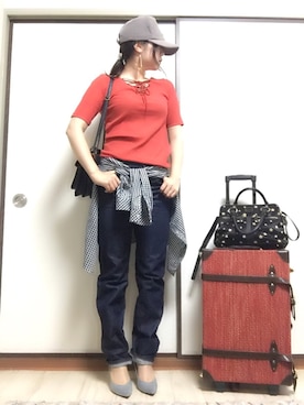 彩さん（レディース・158cm）の夏コーディネート