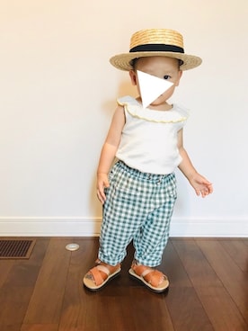 「1歳半」｜「アイテム（その他）」を使った、meeeeeeeさん（キッズ・80cm）の夏コーディネート