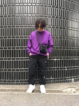 「BlackEyePatch（ブラックアイパッチ）のアイテム（パンツ）」を使った、keitaさん（メンズ・170cm）の春コーディネート
