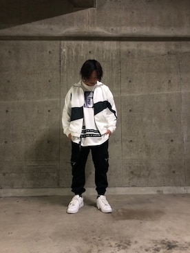 「NIKE（ナイキ）のアイテム（ブルゾン）」を使った、keitaさん（メンズ・170cm）の春コーディネート