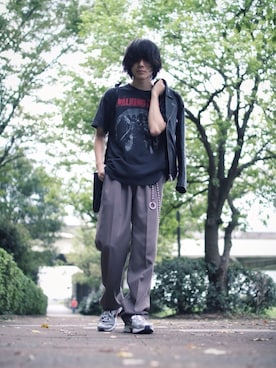 「平成最後のWEARISTAセンバツ」｜「アイテム（ライダースジャケット）」を使った、yuyaさん（メンズ・173cm）の春コーディネート
