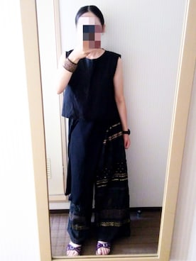 「JET（ジェット）のアイテム」を使った、ぽろもんけさん（レディース・157cm）の夏コーディネート