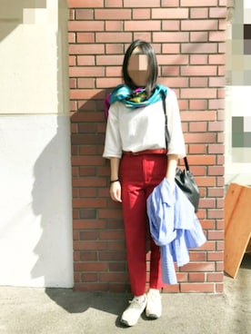 「EN ROUTE（アンルート）のアイテム」を使った、ぽろもんけさん（レディース・157cm）の夏コーディネート