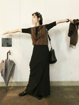 「Dior」｜「アイテム（ハンチング/ベレー帽）」を使った、ぽろもんけさん（レディース・157cm）の秋コーディネート
