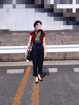 「EN ROUTE（アンルート）のアイテム」を使った、ぽろもんけさん（レディース・157cm）の秋コーディネート