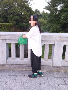 「fluffy」｜ぽろもんけさん（レディース・157cm）の夏コーディネート