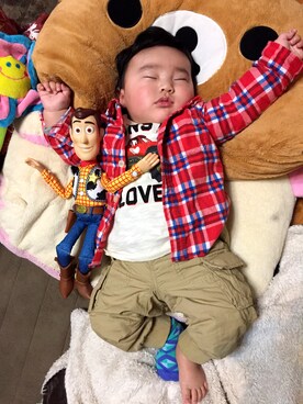 ブタローさん（キッズ・70cm）の春コーディネート