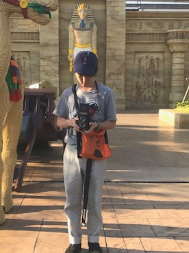 「soe（ソーイ）のアイテム（その他パンツ）」を使った、Akiさん（メンズ・165cm）の夏コーディネート