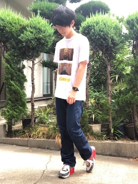 「soe（ソーイ）のアイテム（デニムパンツ）」を使った、Akiさん（メンズ・165cm）の夏コーディネート