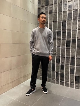 「UNITED ARROWS（ユナイテッドアローズ）のアイテム（スニーカー）」を使った、箱石　大介さん（メンズ・176cm）の夏コーディネート