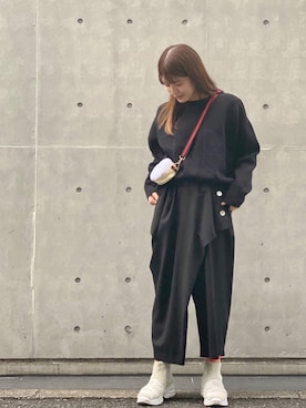 「mercibeaucoup,（メルシーボークー）のアイテム（財布/小物）」を使った、39merci,さん（レディース・163cm）の秋コーディネート