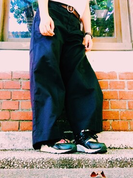 「アイテム（腕時計、パープル系）」を使った、aoiさん（レディース・166cm）の冬コーディネート