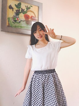 「Cherite by PRIME PATTERN（シェリエットバイプライムパターン）のアイテム」を使った、ちゃちゃさん（レディース・150cm）の夏コーディネート