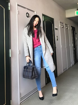 りなさん（レディース・166cm）の冬コーディネート