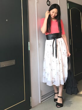 「ドラフトマジェ」｜りなさん（レディース・166cm）の夏コーディネート