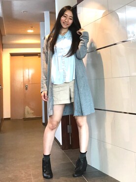 「ドラフトマジェ」｜りなさん（レディース・166cm）の夏コーディネート