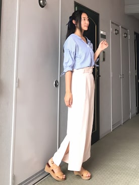 「アイテム（イヤリング）」を使った、りなさん（レディース・166cm・20代）の夏コーディネート