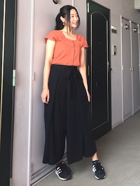 「アイテム（イヤリング）」を使った、りなさん（レディース・166cm・20代）の夏コーディネート