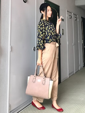 「アイテム（イヤリング）」を使った、りなさん（レディース・166cm・20代）の秋コーディネート