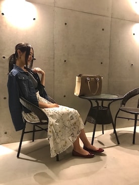 「アイテム（イヤリング）」を使った、りなさん（レディース・166cm・20代）の秋コーディネート