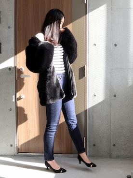 りなさん(レディース・166cm)の冬コーディネート