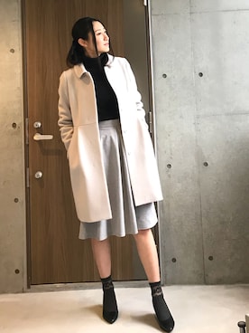 「Rubyrivet（ルビーリベット）のアイテム（その他アウター）」を使った、りなさん（レディース・166cm）の冬コーディネート
