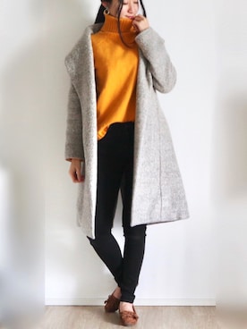 「アイテム（イヤリング）」を使った、りなさん（レディース・166cm・20代）の冬コーディネート