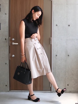 「アイテム（イヤリング）」を使った、りなさん（レディース・166cm・20代）の夏コーディネート