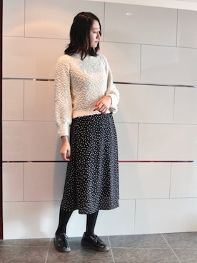 「rps（アールピーエス）のアイテム（その他トップス）」を使った、りなさん（レディース・166cm）の冬コーディネート