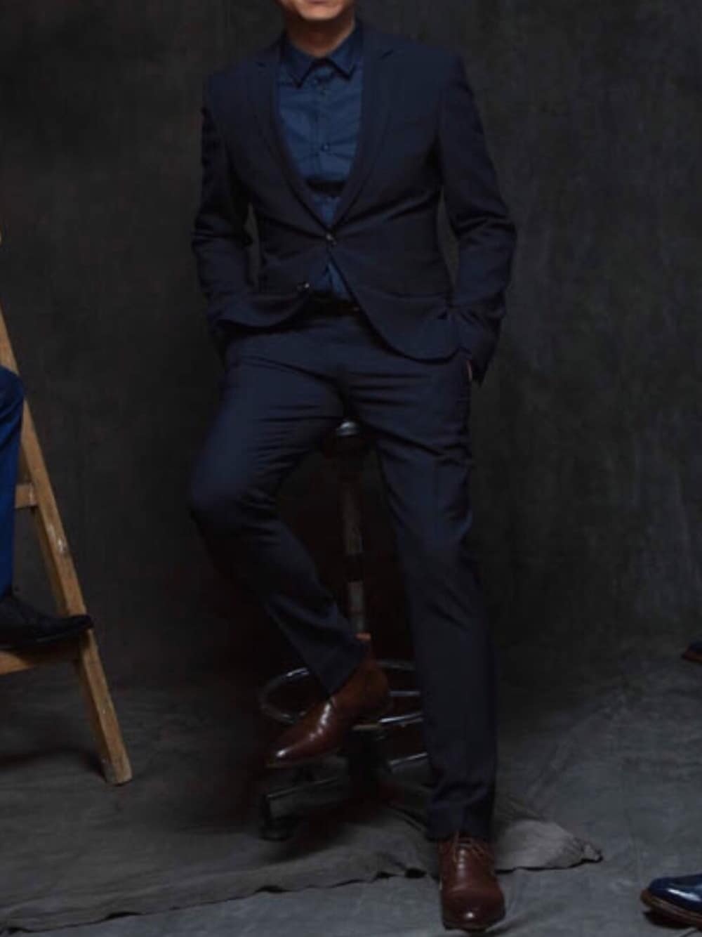 「Santoni、ZARA MAN」｜「Santoniのアイテム（ブーツ、ブラウン系）」を使った、Kさん（メンズ・170cm）の秋コーディネートの1枚目の写真