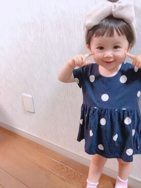 「babygap」｜「アイテム（ワンピース/ドレス）」を使った、mamaさん（キッズ・80cm）の夏コーディネート