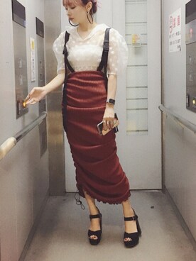 西もなか（FICTION TOKYO）さんのコーディネート