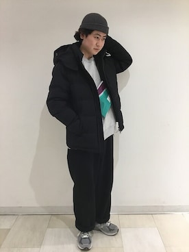 「SHIPS（シップス）のアイテム（ダウンジャケット/コート）」を使った、大羽賀さん（メンズ・164cm）の冬コーディネート