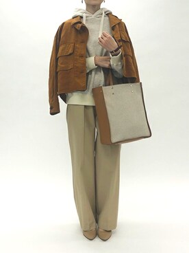 「SIPULI（シプリ）のアイテム（ブルゾン）」を使った、shori11さん（レディース・161cm）の冬コーディネート