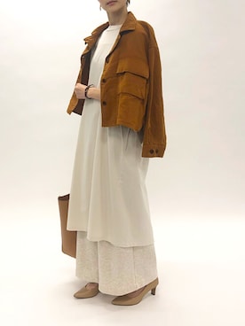 「SIPULI（シプリ）のアイテム（ブルゾン）」を使った、shori11さん（レディース・161cm）の冬コーディネート
