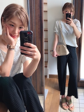 「oneway glamorous（ワンウェイグラマラス）のアイテム」を使った、ひーさん🗿💬さん（レディース・165cm）の春コーディネート