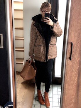 「ARMEN（アーメン）のアイテム（ジャケット/アウター）」を使った、ひーさん🗿💬さん（レディース・165cm）の冬コーディネート