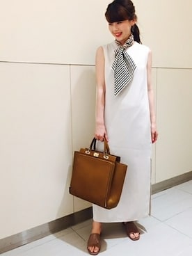 「Noble（ノーブル）のアイテム（ワンピース）」を使った、AYAさん（レディース・160cm）の春コーディネート