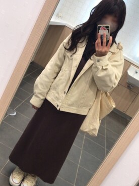 「秋のカフェオレコーデ」｜「アイテム（オールインワン・サロペット）」を使った、aoiro︎︎︎︎︎  さん（レディース・147cm）の秋コーディネート