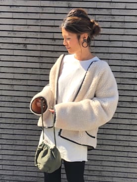 「RED CHOP WORKS（レッドチョップワークス）のアイテム（レギンス/スパッツ）」を使った、yukoさん（レディース・168cm）の秋コーディネート