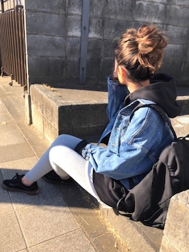 「VANS(バンズ)のアイテム」を使った、yukoさん(レディース・168cm)の冬コーディネート