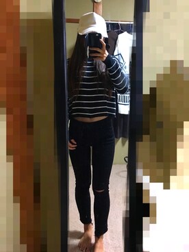 「Rady（レディー）のアイテム（キャップ）」を使った、りぃちゃんさん（レディース・153cm）の秋コーディネート