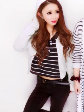 「Rady（レディー）のアイテム（キャップ）」を使った、りぃちゃんさん（レディース・153cm）の春コーディネート