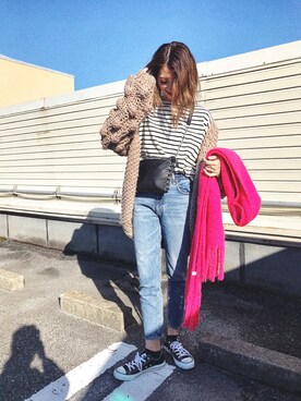 「GYDA（ジェイダ）のアイテム」を使った、mikippeさん（レディース・168cm・30代）の冬コーディネート